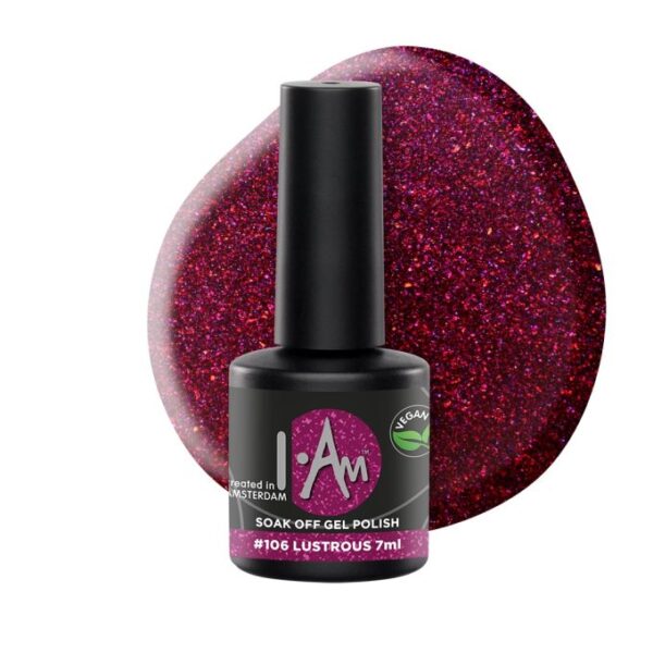 I.Am Gel Polish – gelinis lakas #106 – Lustrous, 7ml.