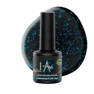 I.Am Gel Polish – gelinis lakas #108 – Nightlife, 7ml.