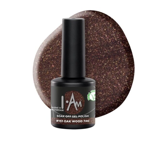 I.Am Gel Polish – gelinis lakas #151 – Oak Wood, 7ml.