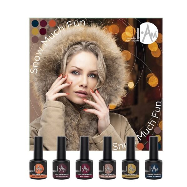 I.Am Snow Much Fun – gelinio lako spalvų rinkinys, 6*7ml.