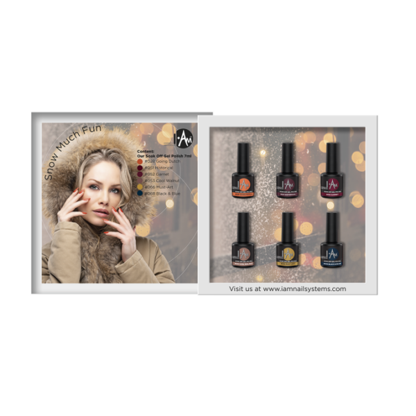 I.Am Snow Much Fun – gelinio lako spalvų rinkinys, 6*7ml. - Image 3