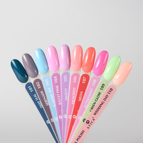 Atica Gel Polish Ballet Pink 7.5 ml [GPM104] - Image 2
