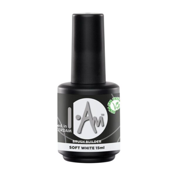 I.Am Brush Builder – Hema Free gelis buteliuke, SOFT WHITE, 15ml. [033519]
