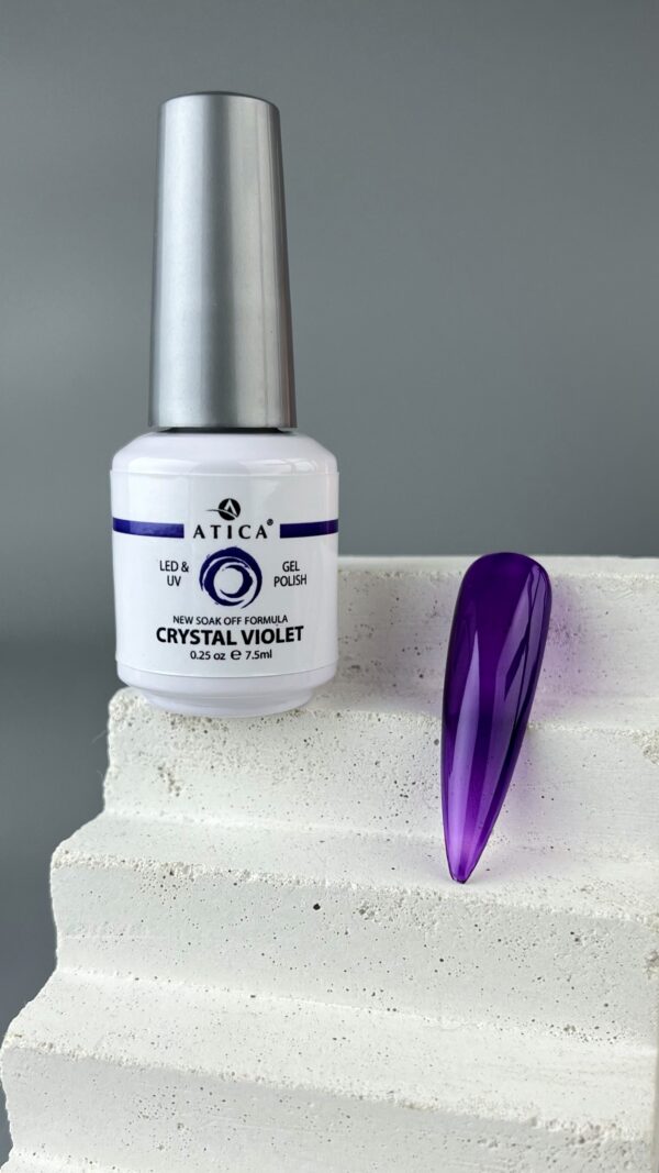 Gelinis lakas Atica  Crystal Violet 7.5ml [GPM270] - Image 3