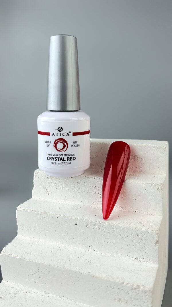 Gelinis lakas Atica  Crystal Red 7.5ml [GPM269] - Image 3
