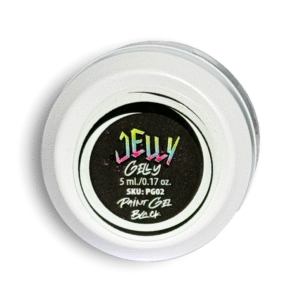 Jelly Gelly geliniai dažai Juodi 5ml. [PG-02]