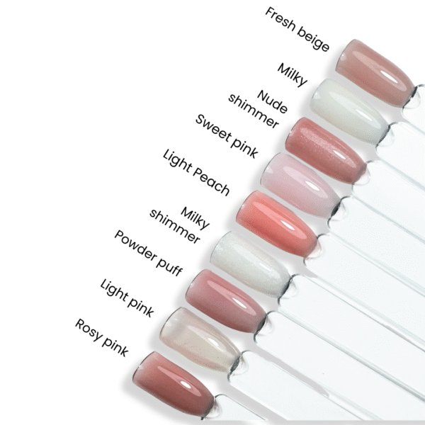 Jelly Gelly Hard Base (Fiber) Light Peach 12ml TPO/HEMA FREE - Image 2