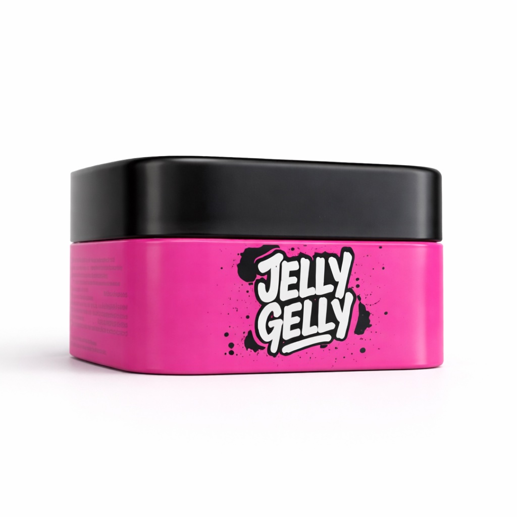 Jelly Gelly Hard (Fiber) base coat Rosy Pink with Vitamins 40ml TPO/HEMA Free - Image 3