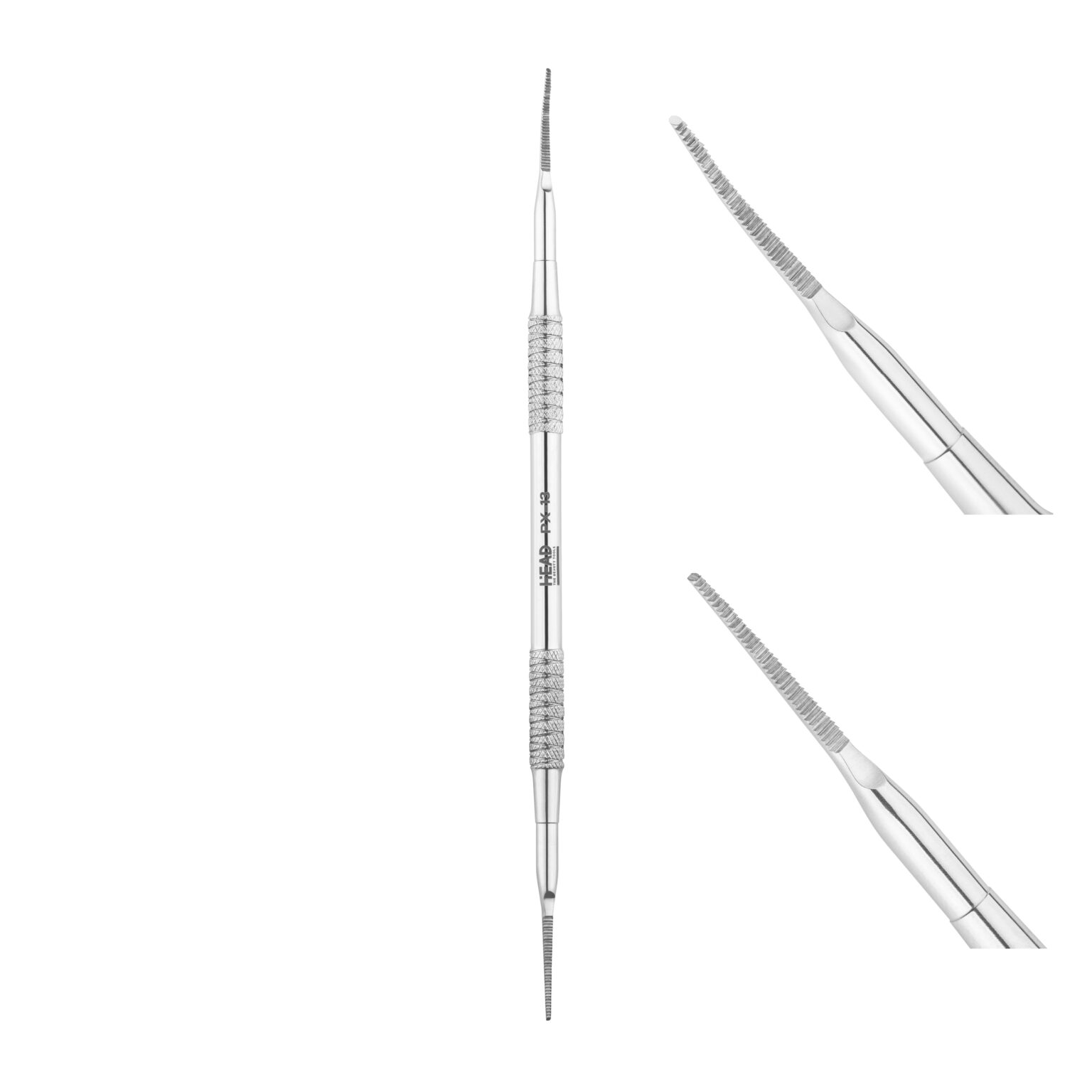 HEAD Profesionali pedikiūro dildė įaugusiems nagams X-line, Darbinės dalys: dvipusis ištraukiklis