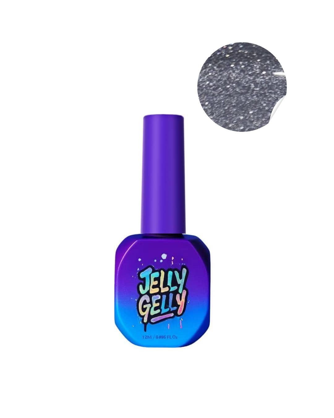 Gelinis lakas Jelly Gelly Flash Grey