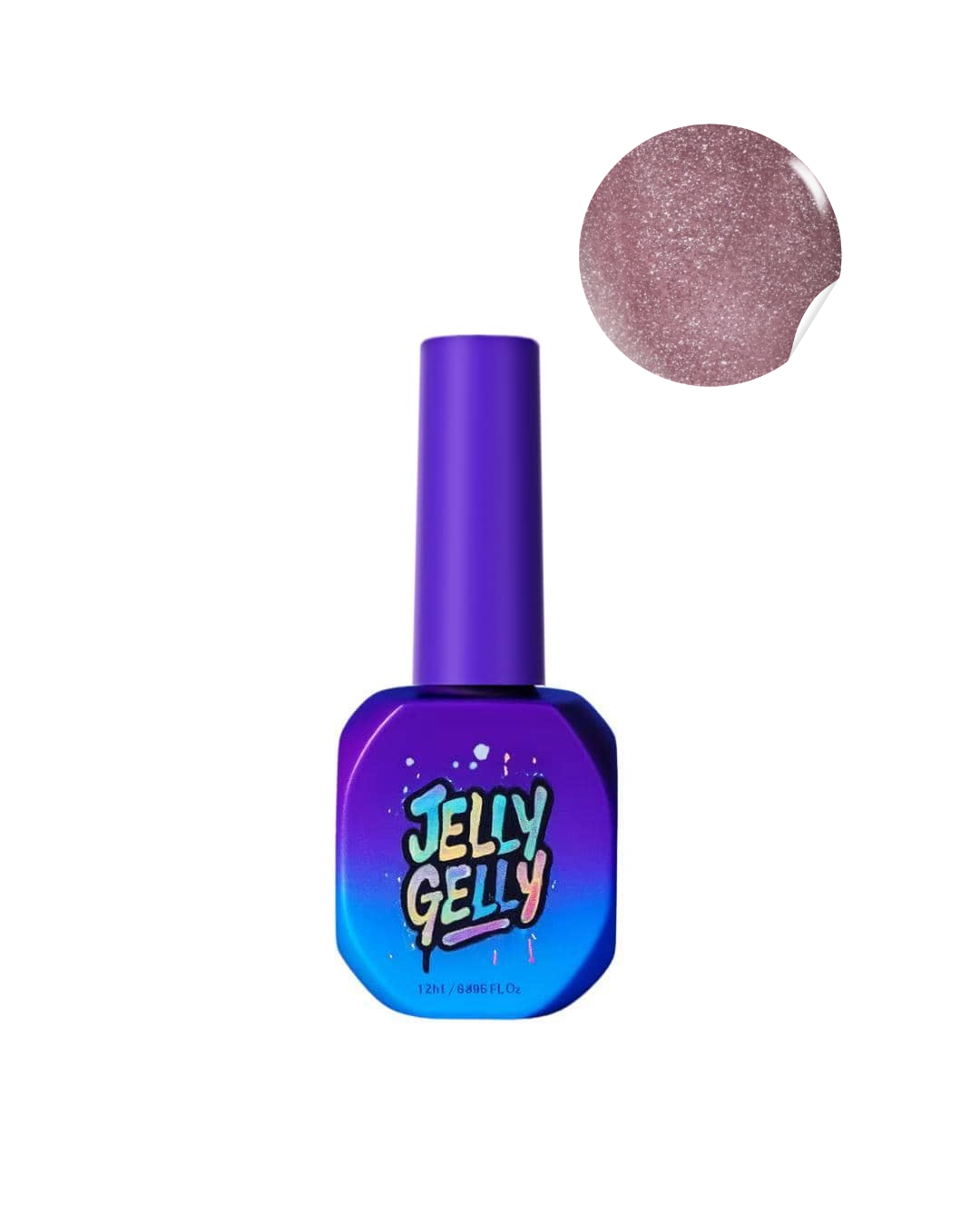 Gelinis lakas Jelly Gelly Flash Burgundy