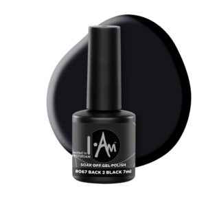 I.Am Gel Polish – gelinis lakas #067 – Back 2 Black, 7ml.