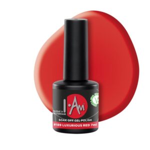 I.Am Gel Polish – gelinis lakas #189 – Luxurious Red, 7ml.