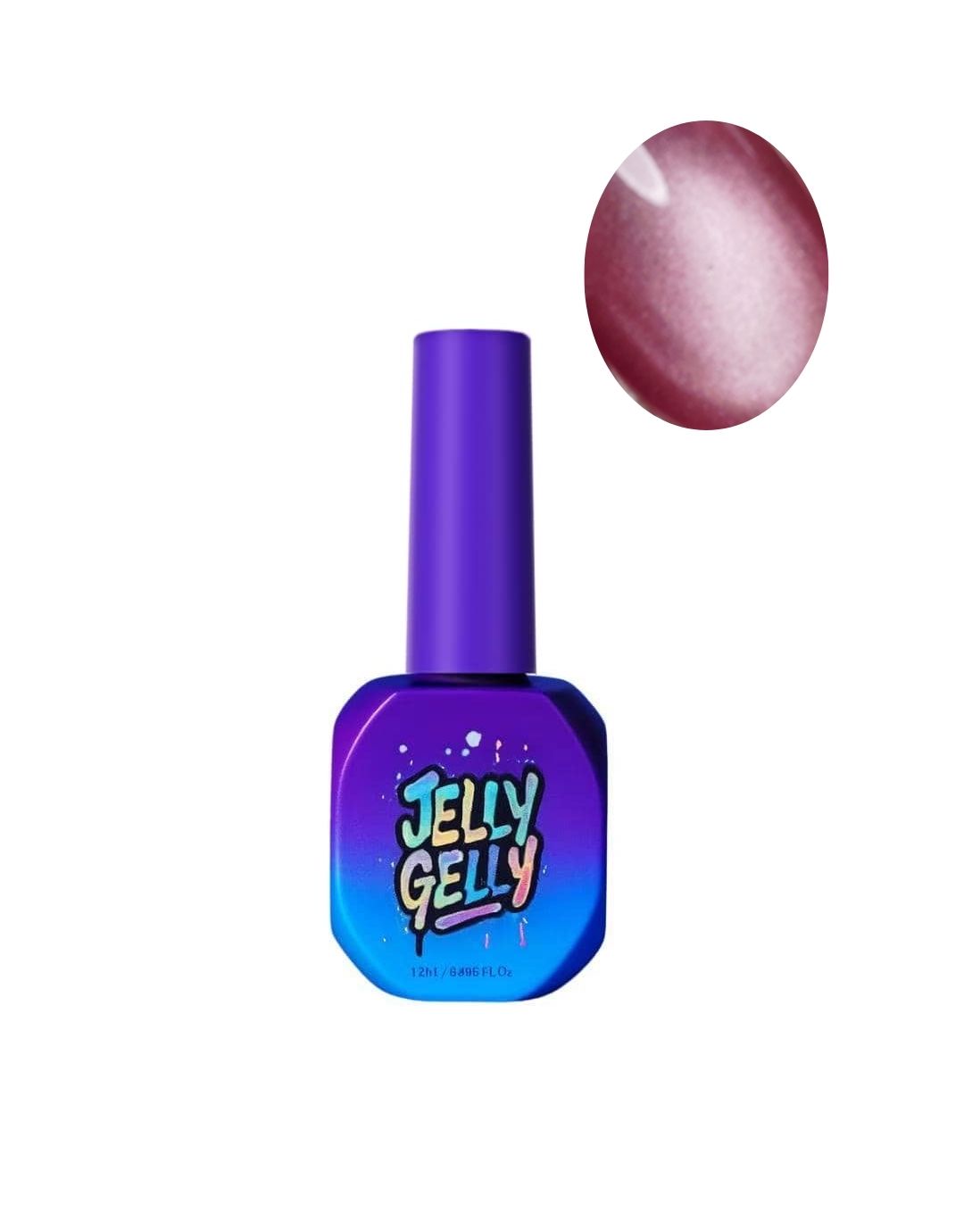 Magnetinis Gelinis lakas Jelly Gelly Rose Silk 12ml