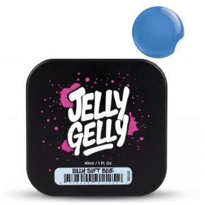 Savaime išsilyginantis gelis Jelly Gelly Lolly Glass Efect Blue Clear 40ml TPO/HEMA Free