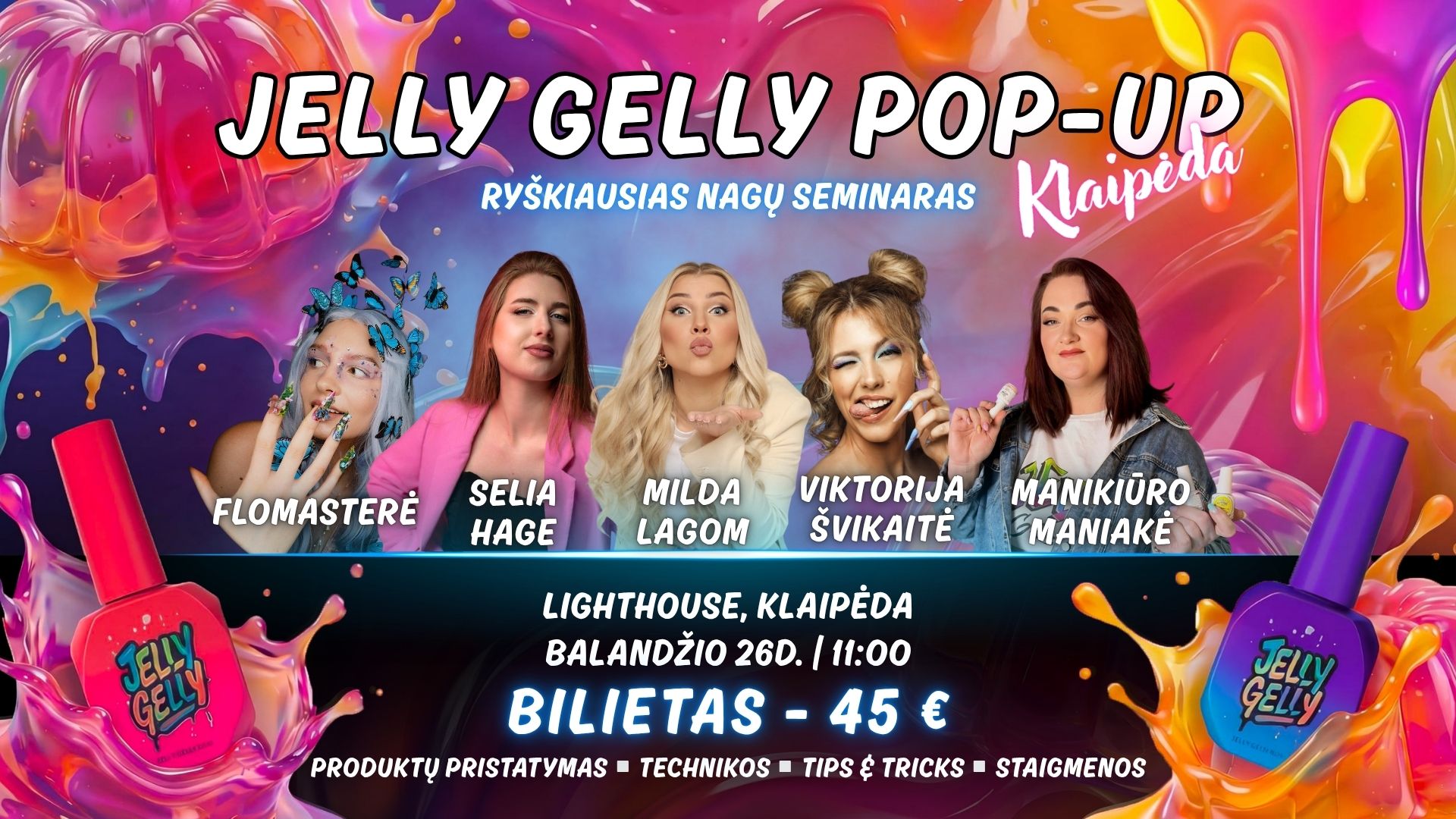 JELLY GELLY POP UP | Klaipėda - Balandžio 26d