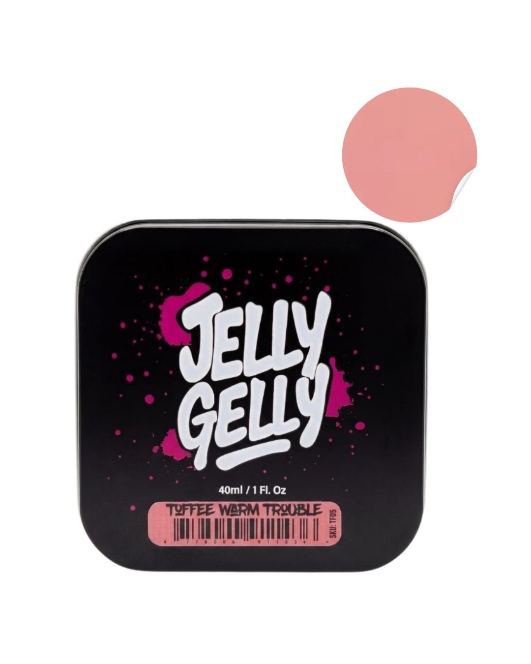 Builder gelis Jelly Gelly Toffee Warm Trouble 40ml TPO/HEMA Free