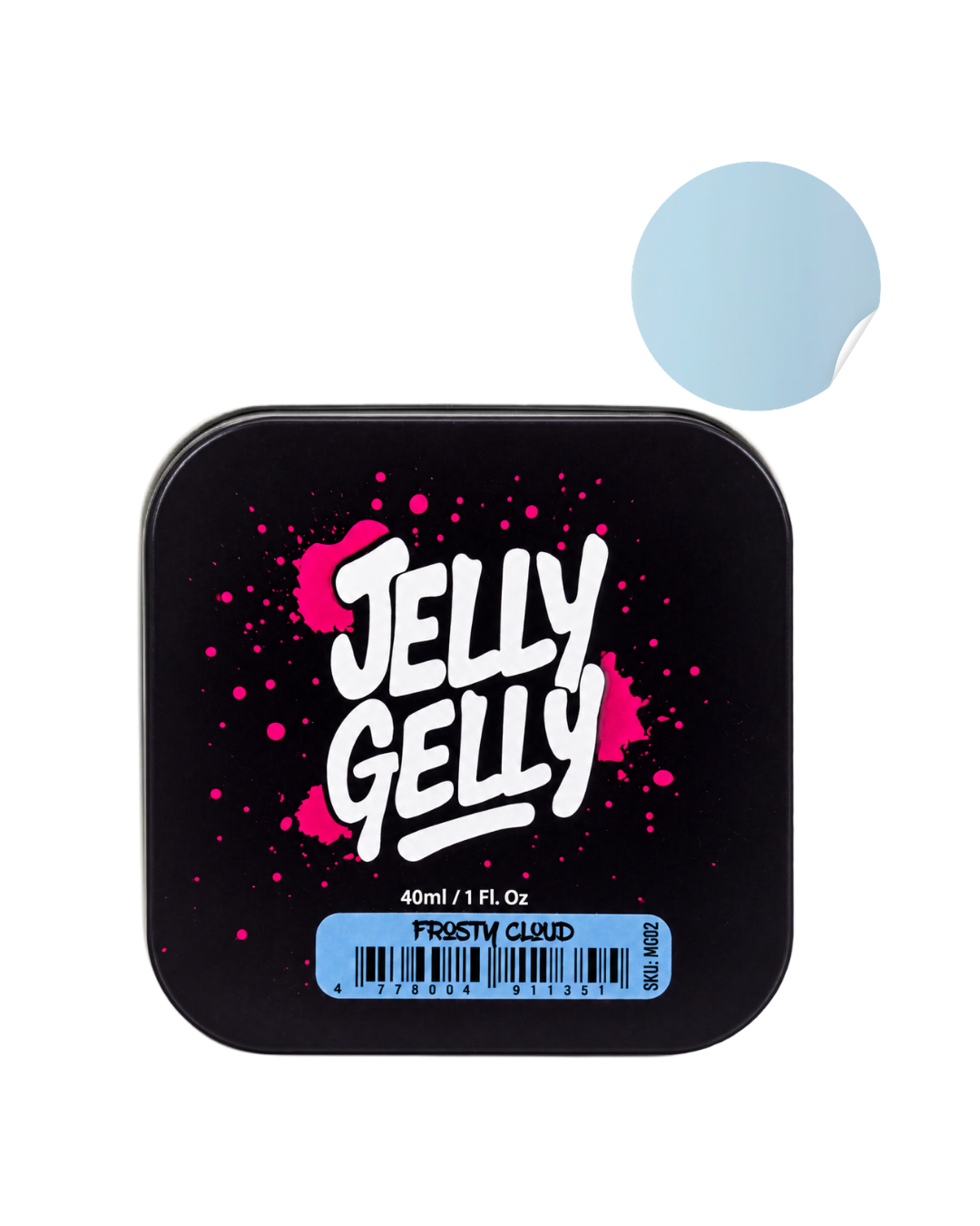 Savaime išsilyginantis gelis Jelly Gelly Macarons Frosty Cloud 40ml TPO/HEMA Free