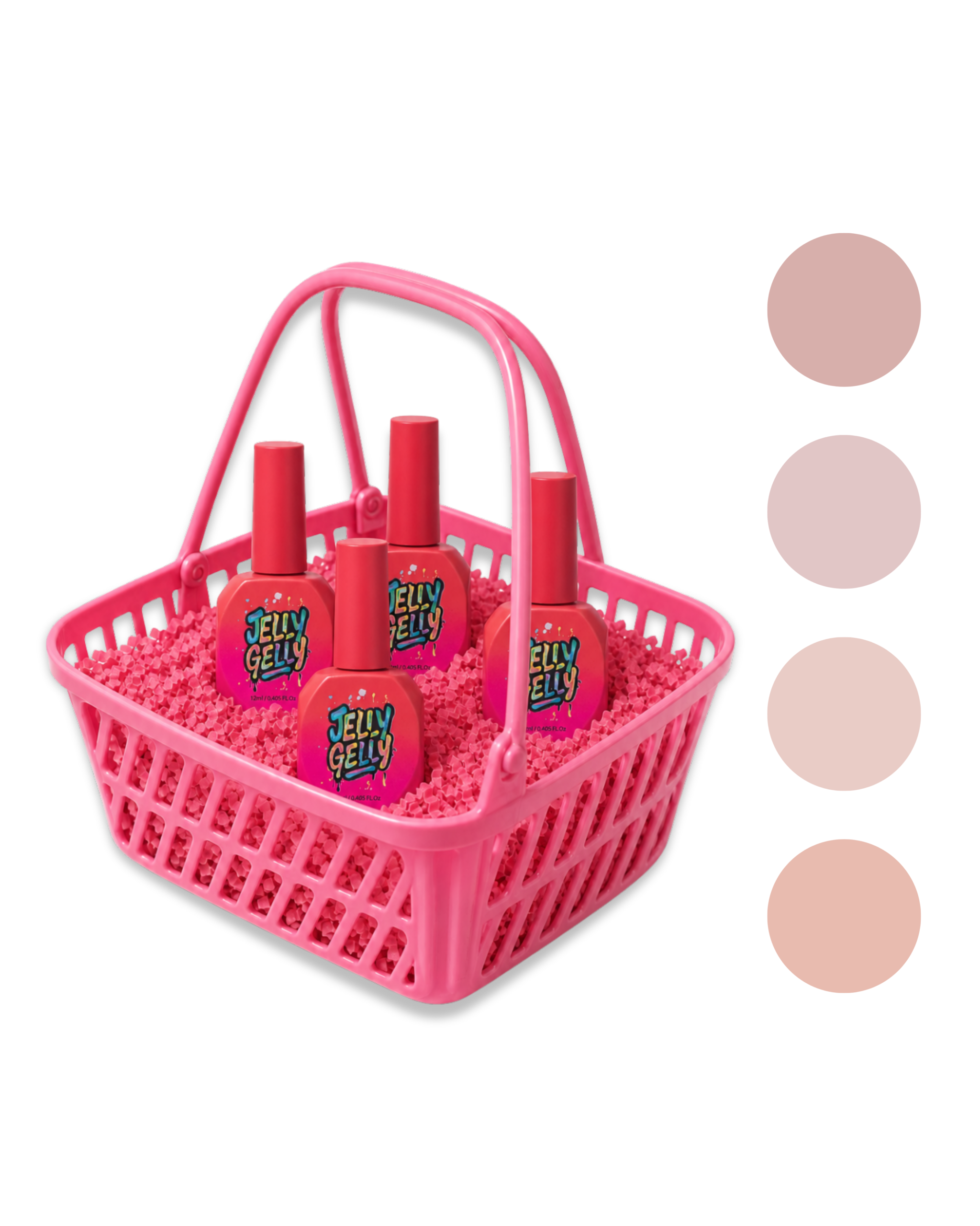 Jelly Gelly gelinių bazių Rinkinys BUILDER BASE COLLECTION 4*12ml TPO Free
