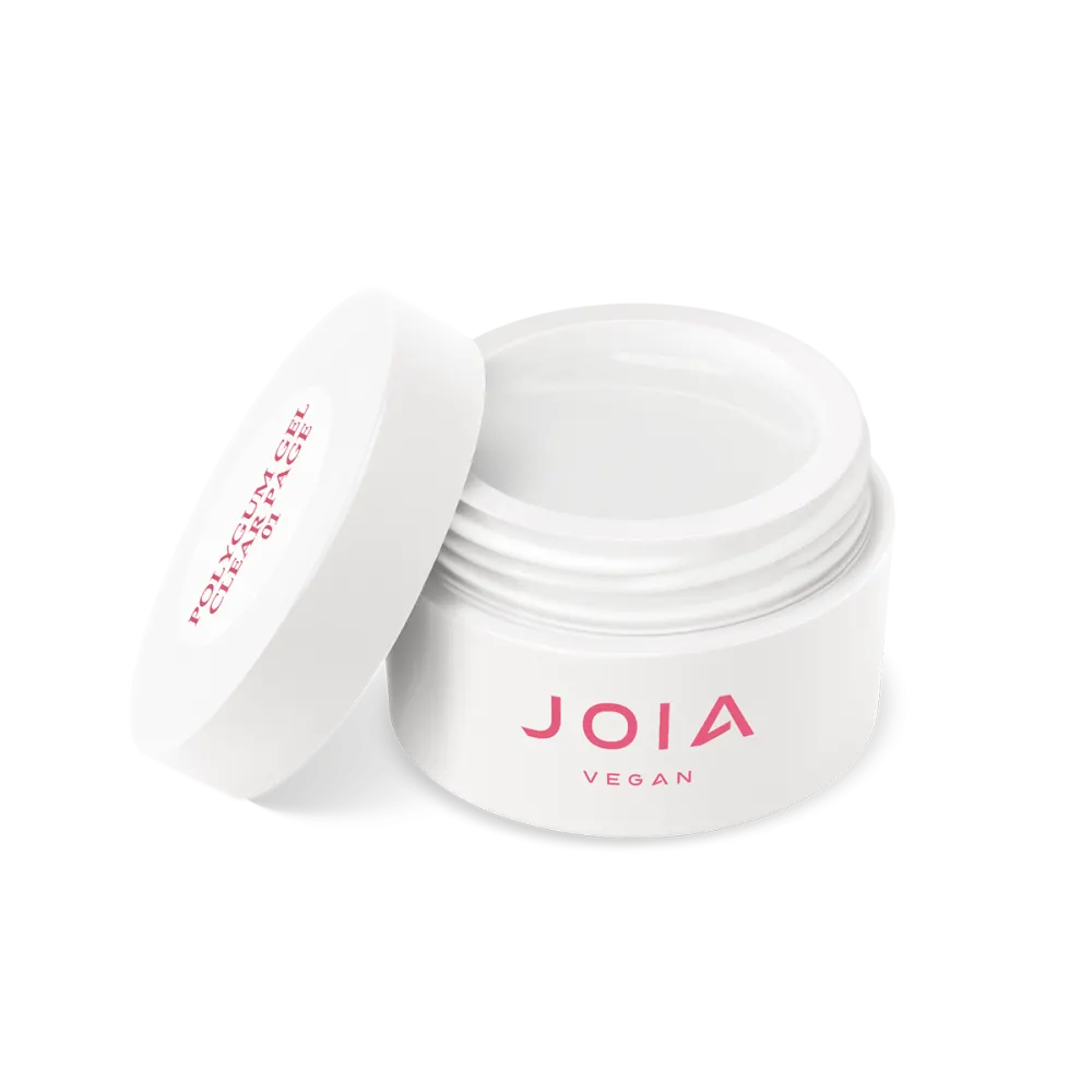 Polygum Gel JOIA veganiška modeliuojamoji želė, Clear Page 01, 15ml